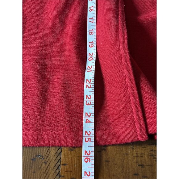 Dressbarn Woman Red Thick Sweater Size 14-16 - Picture 6 of 7